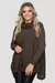 Poncho Feminino Inverno de Trico Gola Alta na internet