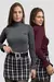 Kit 2 Blusas Femininas Tricôt Sueter Manga Longa com Botão na internet