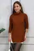 Poncho Feminino Gola Alta Tricô Manga com Punho Inverno Crochê na internet