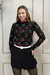 Blusa Feminina Tricô Suéter Cerejinha Estampa Cherry Moda inverno na internet
