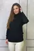 Blusa Feminina Tricot Lã Manga Longa Gola Alta - comprar online