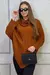 Poncho Bico Feminino Tricot Gola Alta Punho Inverno na internet