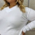 Blusa Feminina Tricô Plus Size Lã Elastano Liso Moda Gola V na internet