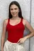 Cropped Feminino Trico Regatinha Modal Tendência Verão Confortavél