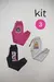 Kit 3 Calças de Moletom Infantil Menina Estampada Inverno