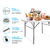 Mesa Redonda Plegable Grande Jardín Fiesta Evento Catering - T-GO