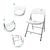 Imagen de Set 2 Sillas Ecosteel plegables de acero y plastico ideal para eventos