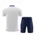 Kit Treino Italia Adidas 24/25 Camisa Branca e Bermuda Azul Marinho na internet