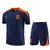 Kit Treino Seleção Holanda Nike 24/25 Camisa e Bermuda Azul Marinho e Laranja Masculino