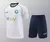 Kit de Treino Napoli EA7 2024/25 Bermuda Azul e Camisa Branca