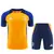 Kit Treino Juventus Adidas 24/25 Camisa Laranja e Short Azul