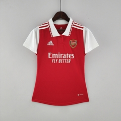 Camisa Arsenal Home Feminina 22/23 Modelo Torcedor