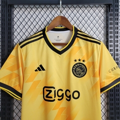 Camisa Ajax Yellow 23/24 Modelo Torcedor na internet