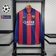 Camisa Manga Longa Barcelona 14/15 Modelo Retrô