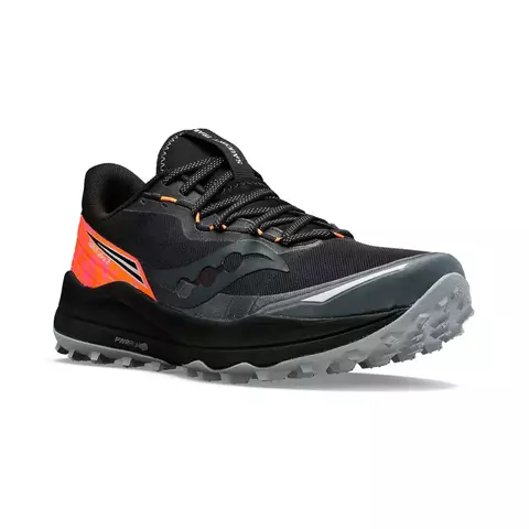 Zapatillas de trail running para hombre Saucony Xodos Ultra 2 Black Viziorange