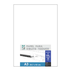 Papel Para Dibujo Tecnico A3 De 106 Grs