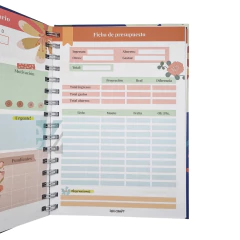 CUADERNO ESPIRAL 80hjs +REGLA+STICKERS (PLANNER) - comprar online