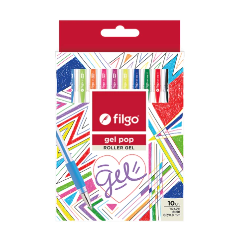 Roller Gel Pop Filgo X 10 Colores