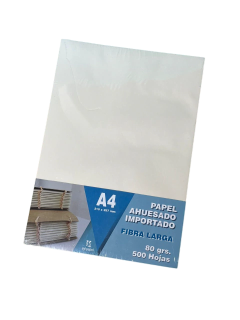 AHUESADO IMPORTADO X 500 HOJAS A4 FIBRA LARGA - comprar online