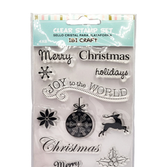 SELLO SILICONADO CRISTAL 4X8" CHRISTMAS - comprar online