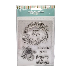 SELLO SILICONADO CRISTAL LOVE AND FLOWERS