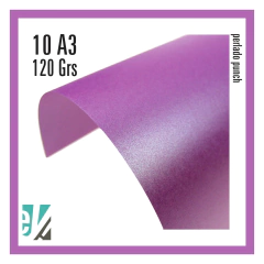 10 HOJAS A3 PERLADO PUNCH 120 GRS