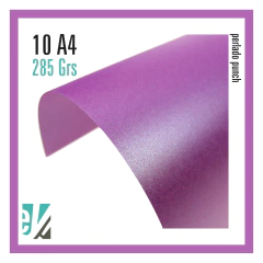 10 HOJAS A4 PERLADO PUNCH 285 GRS
