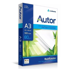 Resma Autor A3 de 80grs. 500 Hjs