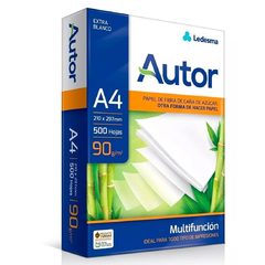 Resma Autor A4 de 90grs. 500 Hjs.