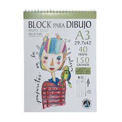 Block Para Dibujo A3 De 150 Grs X 40 Hojas Blanco Liso - comprar online