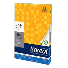 Resma Boreal 22x34 cm de 80grs. 500 Hjs