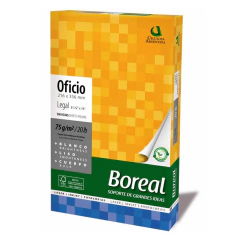 Resma Boreal Oficio de 75grs. 500 Hjs