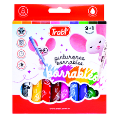 Pinturones Borrables x 9 colores + 1