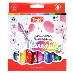 Pinturones Borrables x 9 colores + 1