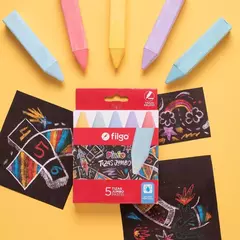 TIZAS JUMBO PASTEL X 5 - EYPAPEL