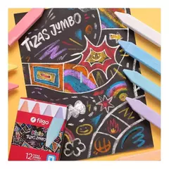 TIZAS JUMBO PASTEL X 12 - tienda online