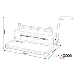Anilladora doble alambre DuplaDasa STD 2:1 - tienda online