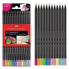 ECOLAPIZ SUPER SOFT 6 PASTEL + 6 NEON