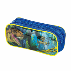 Cartuchera Escolar Raptor Brw Azul y Amarillo