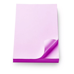 Resma Fondeada Rosa 22x34 cm de 70grs. 500 Hjs