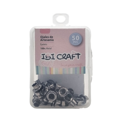 EYELET NEGRO METALIZADO X 50 U.