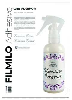 ADHESIVO GRIS PLATINUM X 20 HOJAS A4
