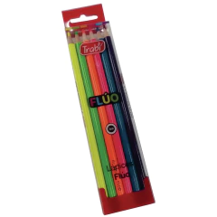 LAPICES COLORES FLUO TRABI X 6