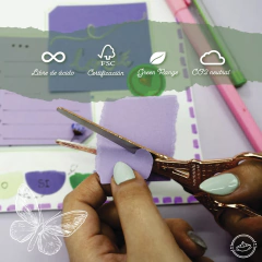 Imagen de 20 hojas a4 ULTRA VIOLETA 180 GRS - Papelina by Adorie