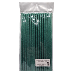 CON GLITTER VERDE 7.2mm X 20cm Por 15 Uni.