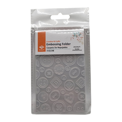 Carpeta de Embossing - Texturado "Botones"