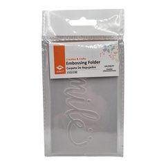 Carpeta de Embossing - Texturado "Smile"