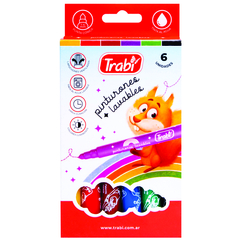 Pinturones Lavables x 6 colores