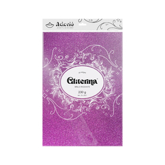 20 hojas a4 Lavanda Fino 230 GRS - Gliterina by Adorie