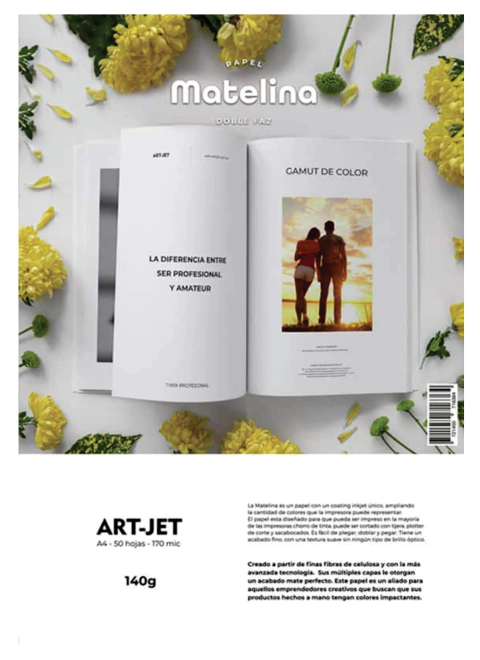 MATELINA DOBLE FAZ 140 GRS X 50 HOJAS A4